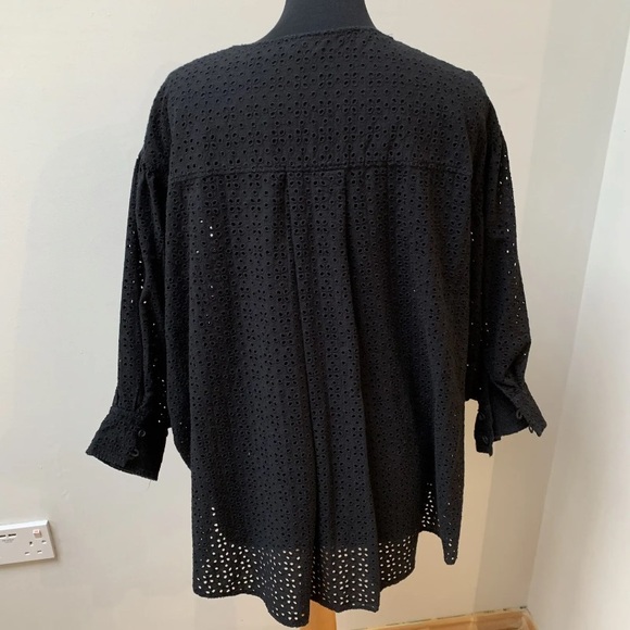 Arket oversized broderie blouse uk 10 - Picture 7 of 13